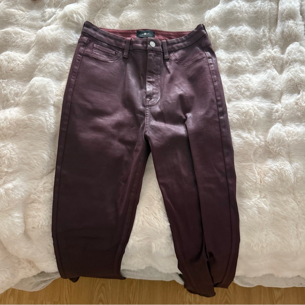 7 For All Mankind Deep Red Trousers